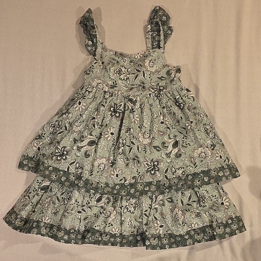 Joie Kids Dress in Green Floral